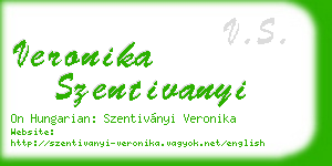 veronika szentivanyi business card
