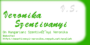 veronika szentivanyi business card